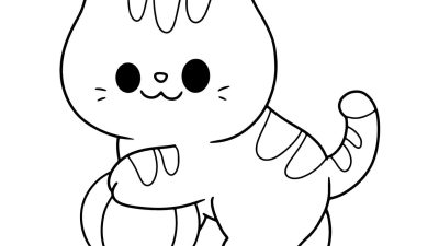 Kitty Cat Coloring Page