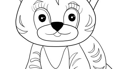 Tiger Cub Coloring Page