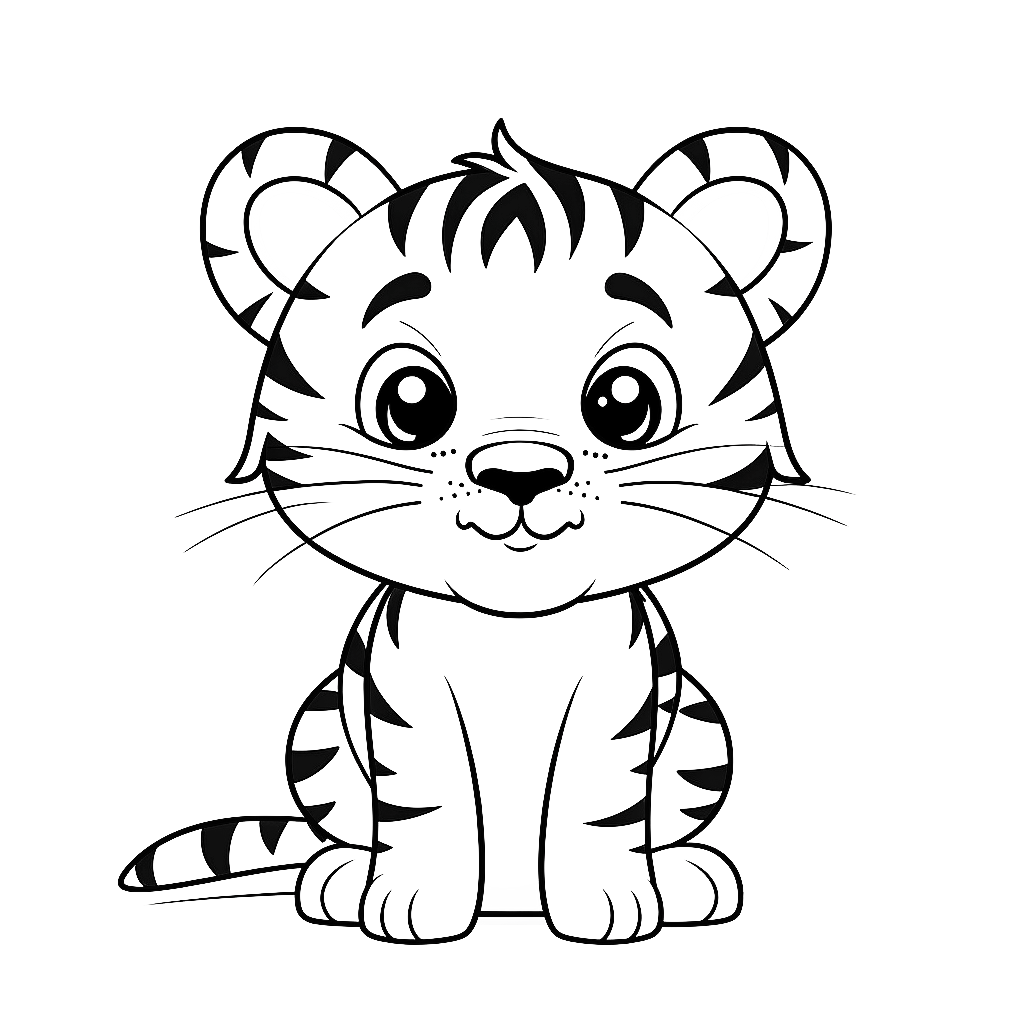 Tiger Worksheets For Kindergarten