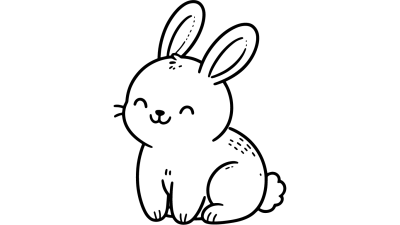 Bunny Rabbit Coloring Page