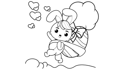 Coloring Pages Of Easter Bunny