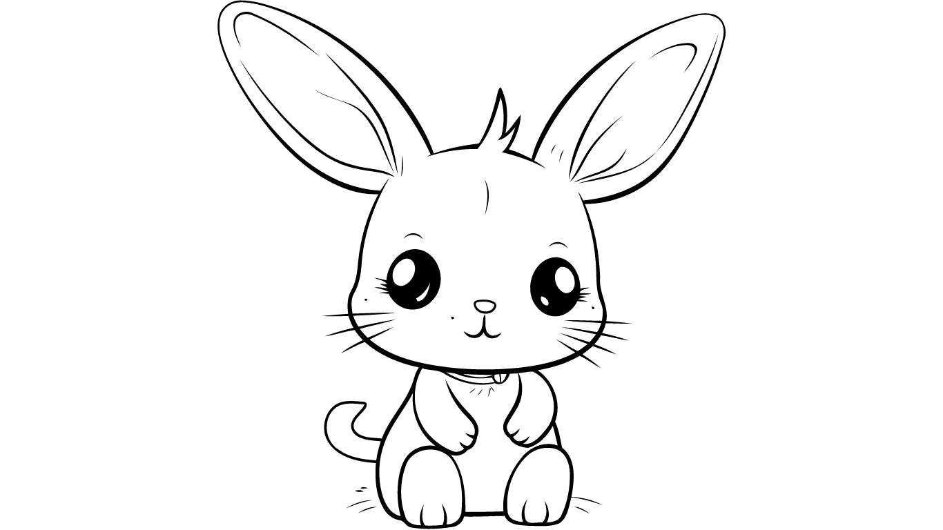 Cute Bunny Coloring Pages