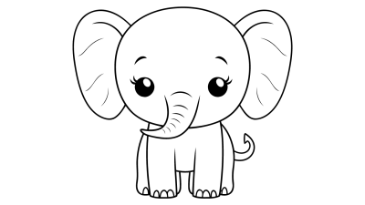 Free Elephant Coloring Pages